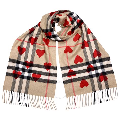 burberry scarf with hearts|traditional burberry scarf.